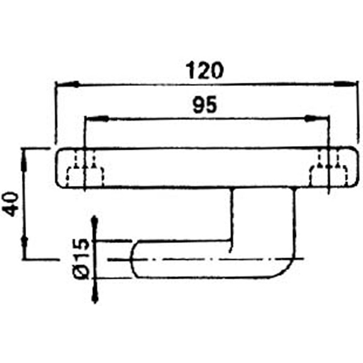 PERNO TIR PESANTE ZN Disegno tecnico di PERNO TIR PESANTE ZN 105